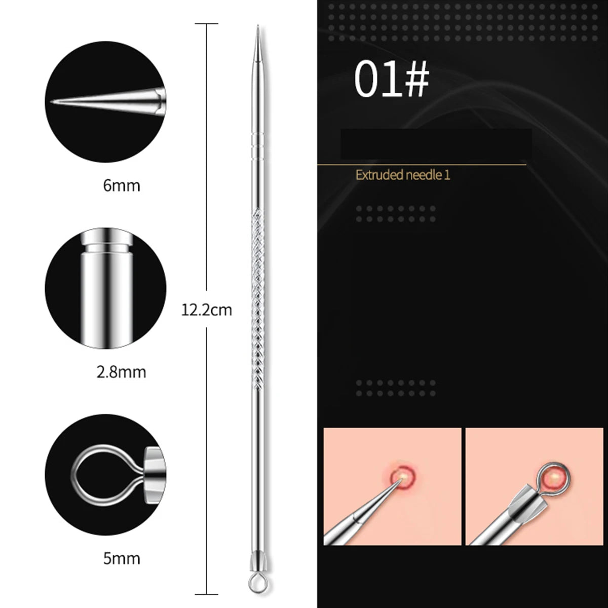 Acne Blackhead Remover Needle Hook