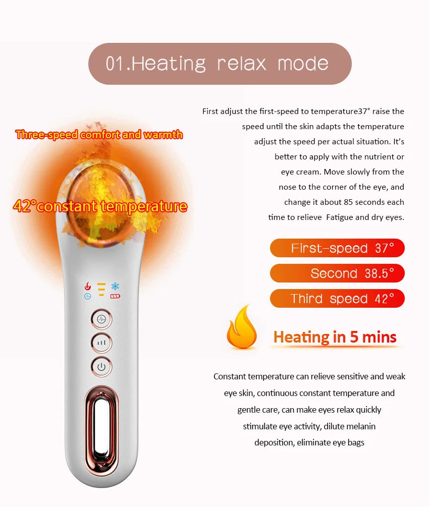 Heated Cold Eye Massager Wand