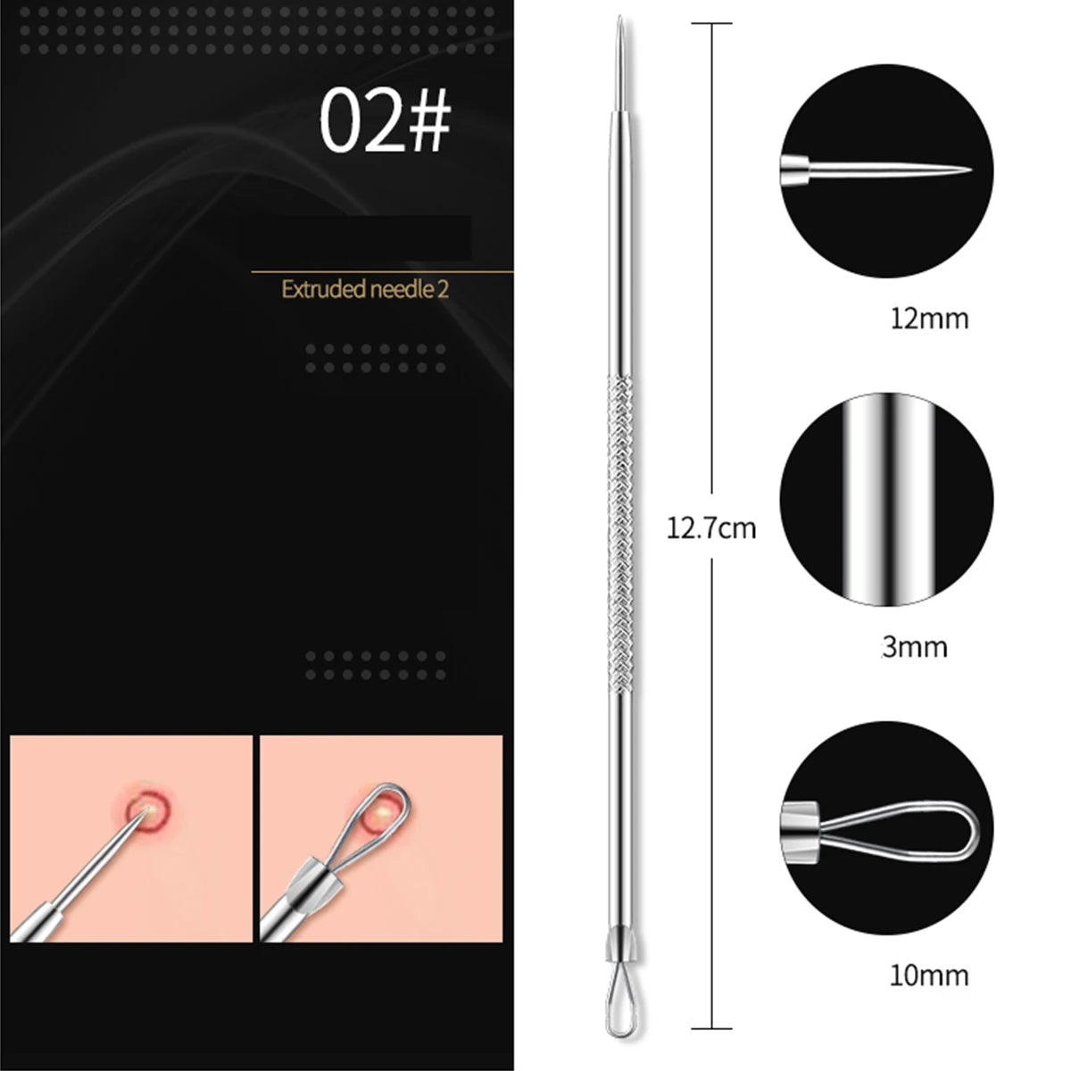 Acne Blackhead Remover Needle Hook