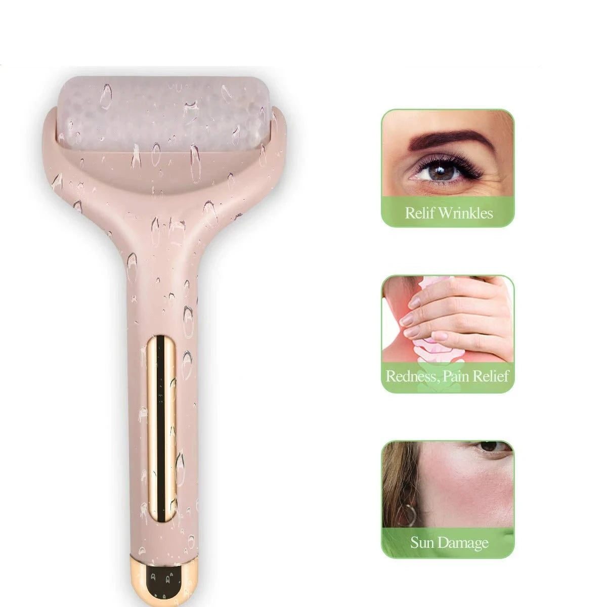 Pink Face Massage Ice Roller