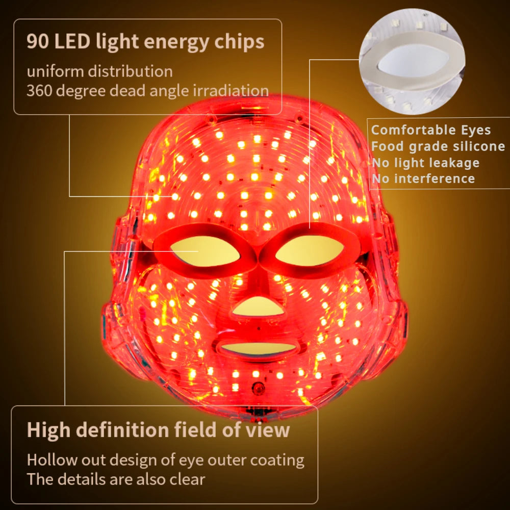 Rechargeable 7 Colours LED Mask